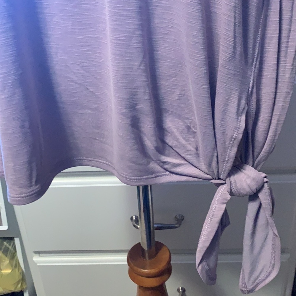Calia side tie tank top, pinkish violet color - Picture 3 of 10